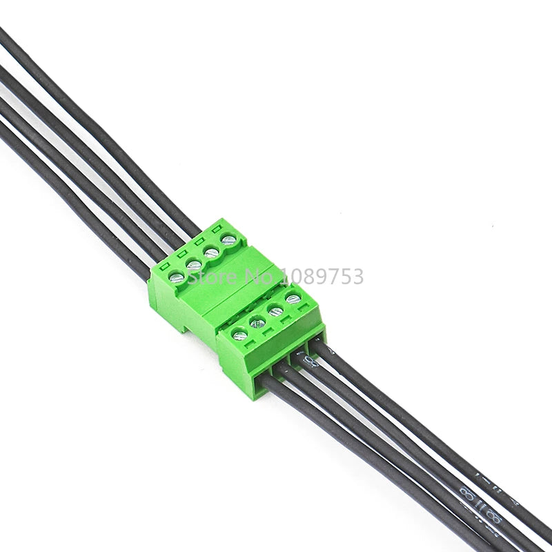 5Sets 15EDGRK 3.81mm 2/3/4/5/6-12 Pin Right Angle Screw Terminal Block Connector 3.81MM Pitch Plug + Pin Header Socket