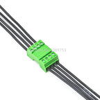 5Sets 15EDGRK 3.81mm 2/3/4/5/6-12 Pin Right Angle Screw Terminal Block Connector 3.81MM Pitch Plug + Pin Header Socket