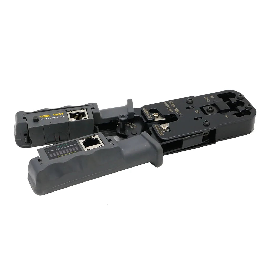 2 in 1 RJ45 Network LAN Cable Crimper Pliers Cutting Tool Cable Tester Cable Pliers 6P/8P Wire Cutter Tool Test Crimping Pliers