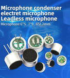 10PCS Condenser pick-up Microphone 9x7mm 9767 9x4.5mm 9745 6x5mm 6050 6x2.2mm 6022 4.5x2.2mm 4522 4x1.5mm 4015 MP3 Accessories
