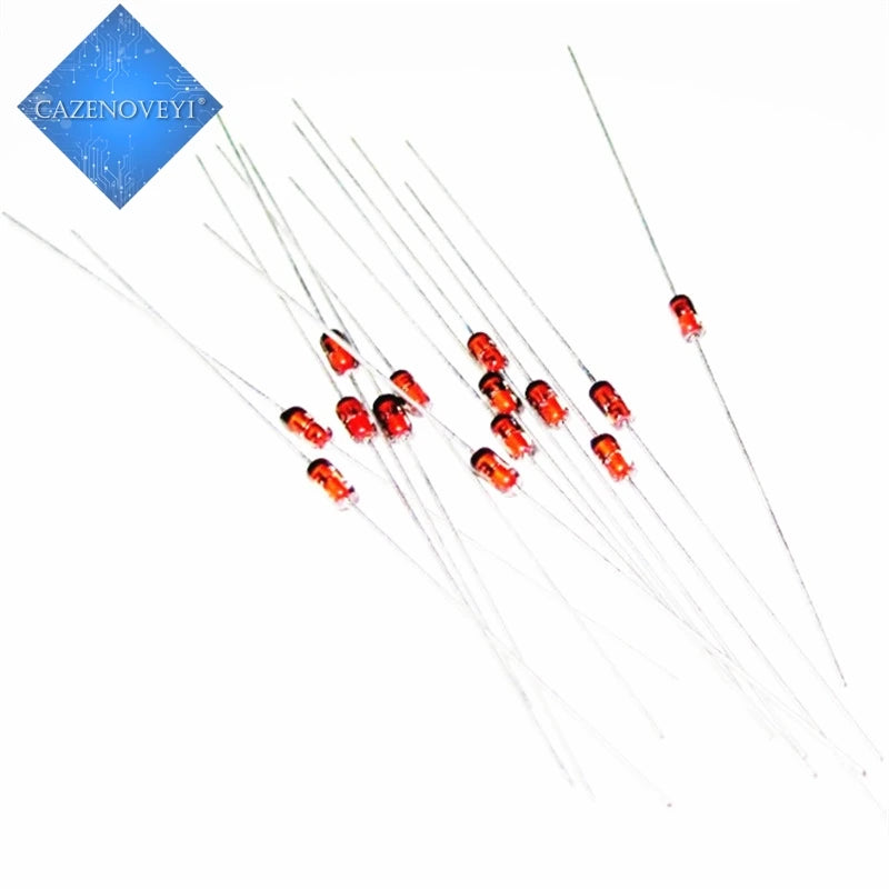 100pcs/lot BZX55C12 BZX55C15 BZX55C3V3 BZX55C3V6 BZX55C4V7 BZX55C5V1 BZX55C5V6 BZX55C9V1 BZX55 DO-35  Zener Diodes In Stock