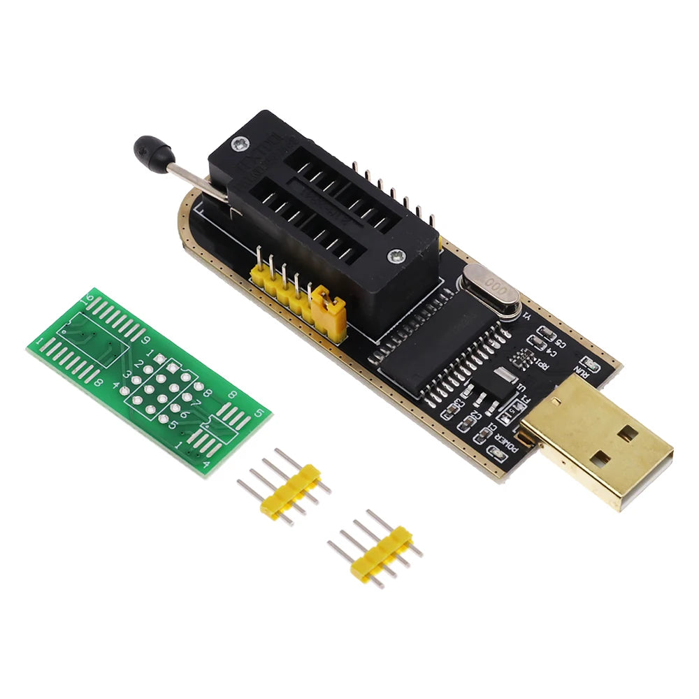 CH341 USB programmer with SOP8 SOP8 SOP Test Clip IC socket programer support many 24/25XX SPI flash EEPROM chip
