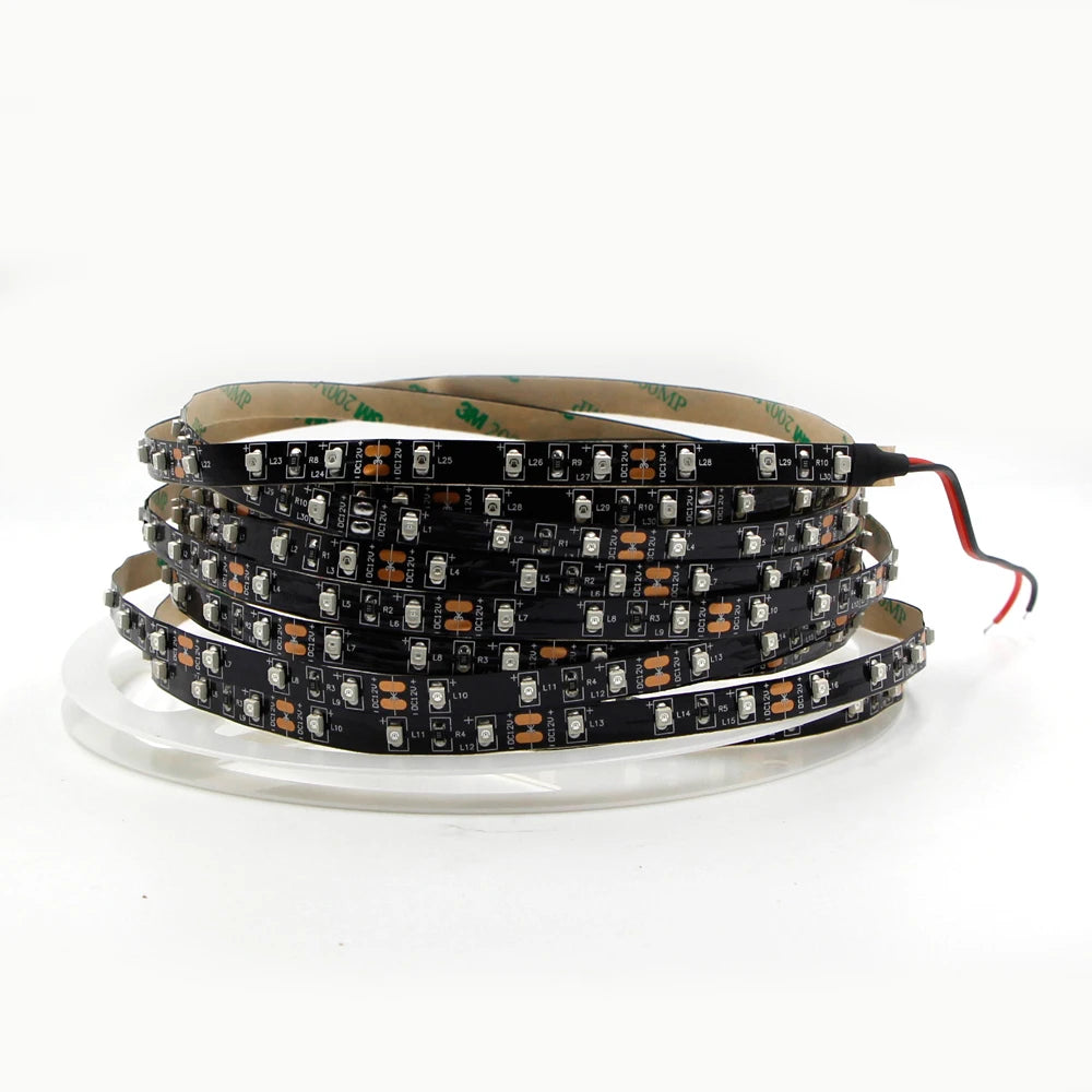 led strip lights decoration for wall bedroom True Orange no Amber Yellow 3528 5050 SMD 12V Car Tail Lamp Stop Light Indicator