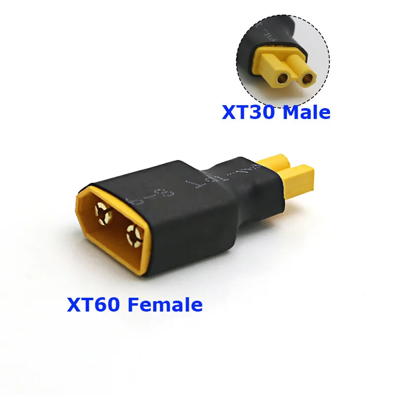 Adapter XT30 XT60 XT90 Traxxas T Plug Deans EC5 EC3 Female to Male HXT 4MM Connectors Plug RC Lipo Battery Control Parts DIY