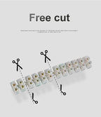 12 Position Barrier Screw X3-1012 Nylon Plastic Terminal Block 20A Transparent White Copper 380V Wire Connector Dual Row