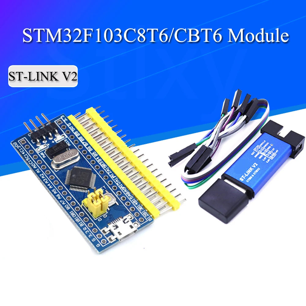 STM32F103C8T6 ARM STM32 Minimum System Development Board Module For Arduino DIY Kit ST-Link V2 Mini STM8 Simulator Download