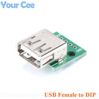 5pcs/1pc USB To DIP Adapter Pin Board Micro / Mini / Port USB Male and Female Head 2.0/3.0/3.1 Type-C to DIP Converter Plate