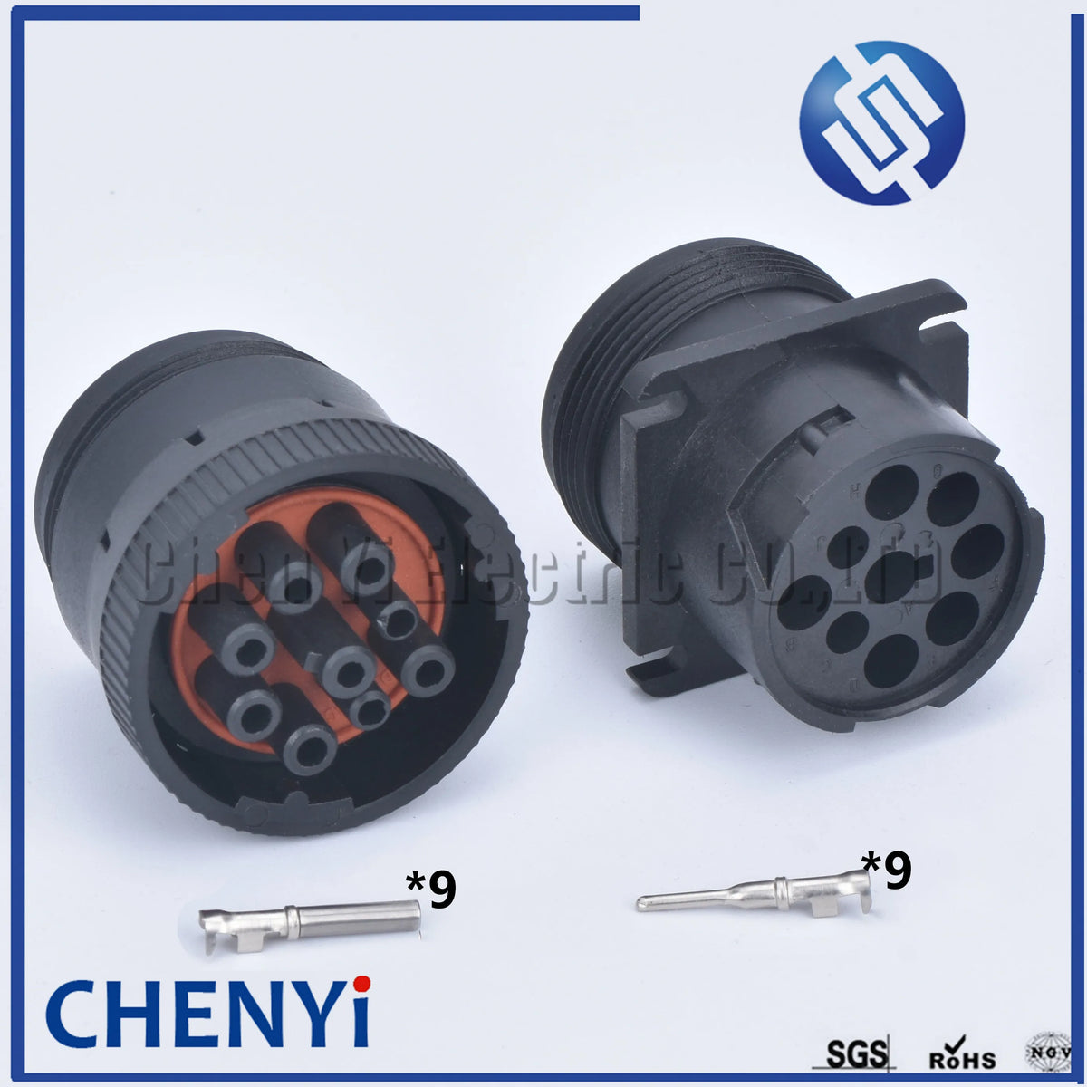 9 pin waterproof auto connector Diagnosctic Tool  circular Connector HD16-9-1939P HD16-9-1939S for Track J1939 For Deutsch