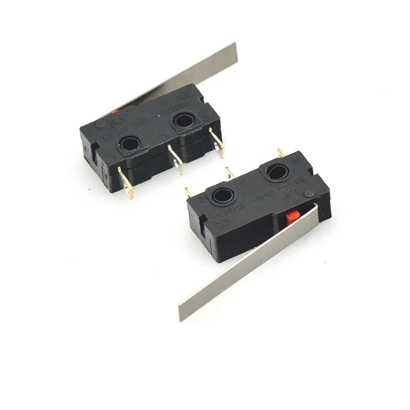 10 PCS Micro Switch 2/3Pin NO/NC Mini Limit Switch 5A 250VAC KW11-3Z Roller Arc lever Snap Action Push Micro switches