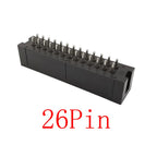 10Pcs IDC Box Header 6/8/10/12/14/16/18/20/24/26/30/34/40/50Pin Connector IDC Sockets 2.54mm Pitch Dual Row Straight DC3 Sockets