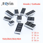 5Pcs 0.28 Inch Digital Tube LED Display 1Bit 2Bit 3Bit 4Bit Display Common Anode / Cathode 0.28"/0.36"/0.4"/0.56" 7 Segment Red