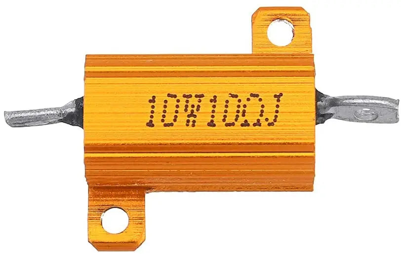 RX24-10W Aluminum Power Metal Shell Case Wirewound Resistor 0.01R~ 30K 1R 5R 10R 20R 22R 47R 100R 200R 470R 500R 1K 10K 20K Ohm