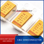 10PCS 6V 6.3V 10V 16V 25V 35V 50V 10UF 22UF 33UF 47UF 100UF 220UF 330UF 470UF D Type SMD Tantalum Capacitor