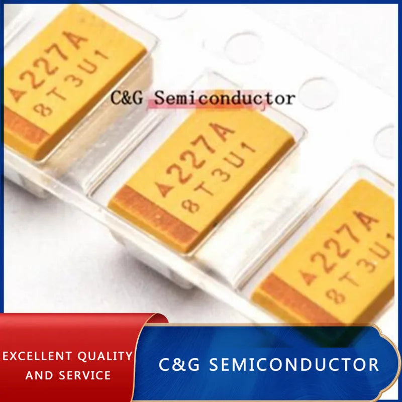 10PCS 6V 6.3V 10V 16V 25V 35V 50V 10UF 22UF 33UF 47UF 100UF 220UF 330UF 470UF D Type SMD Tantalum Capacitor