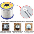500g 60/40 B-1 0.5mm-2.0mm No-clean Rosin Core Solder Wire with 2.0% Flux and Low Melting Point for Electric Soldering Iron