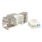 Keystone CAT 6A RJ45 Shielded FTP Zinc Alloy Slot CAT.6A Jack Modules CAT6A LAN Coupler Socket For 10GB Network