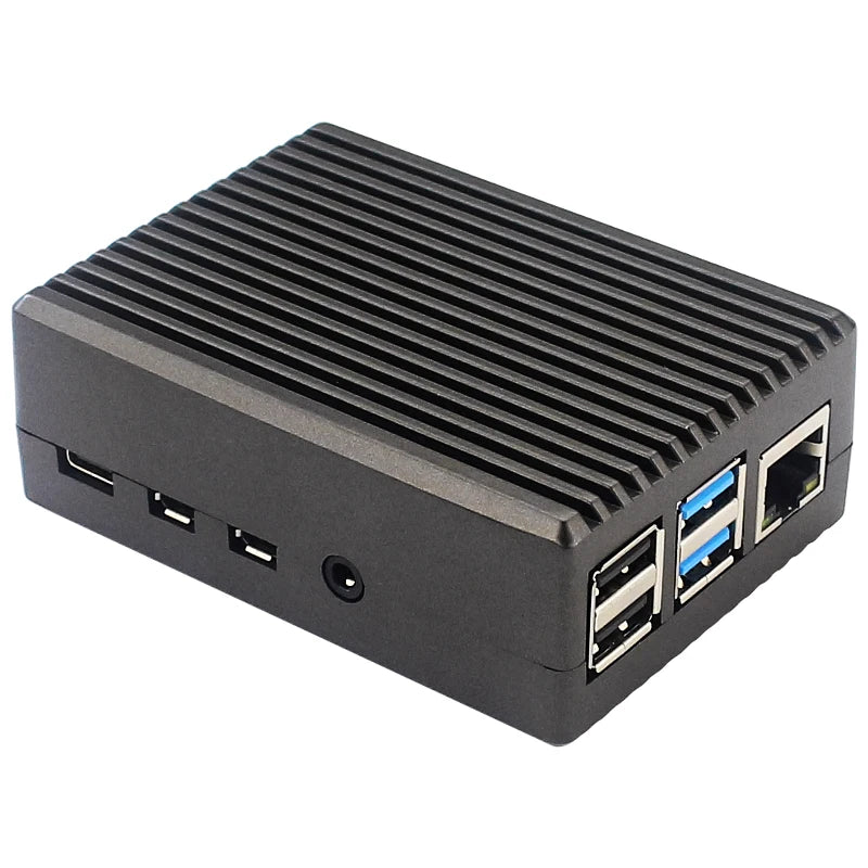 Raspberry Pi 4 Aluminium Alloy Metal Case Cooling Fan Enclosure Raspberry Pi 3 Dual Fan Case Optional for RPi 4B 3B Plus 3B