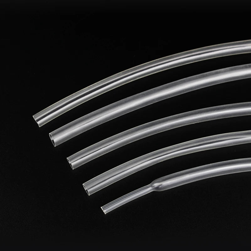 Transparent Clear Heat Shrink Tube for USB Protector Wrap Wire Kits 2:1 DIY Connector Shrinkable Tubing Sleeving Wrap Wire Kits