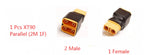 1PCS Deans T Plug  EC3 EC5 XT60 XT90 Parallel Serial Adapter Lipo Battery Converter Connector Plug DIY RC Model accessories