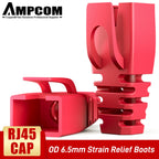 AMPCOM  Ethernet Network Cable Strain Relief Boots Cable RJ45 Connector Plug Covers 6.5/7.5/8.0mm for CAT8 CAT7 CAT6A CAT6 CAT5E