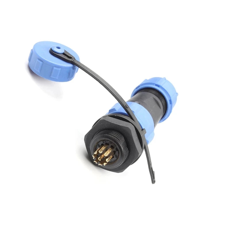 Waterproof Connector IP68 SP13 2/3/4/5/6/7/9PIN  Male Plug & Female Socket  Panel Mount Wire Cable Connector Aviation Plug