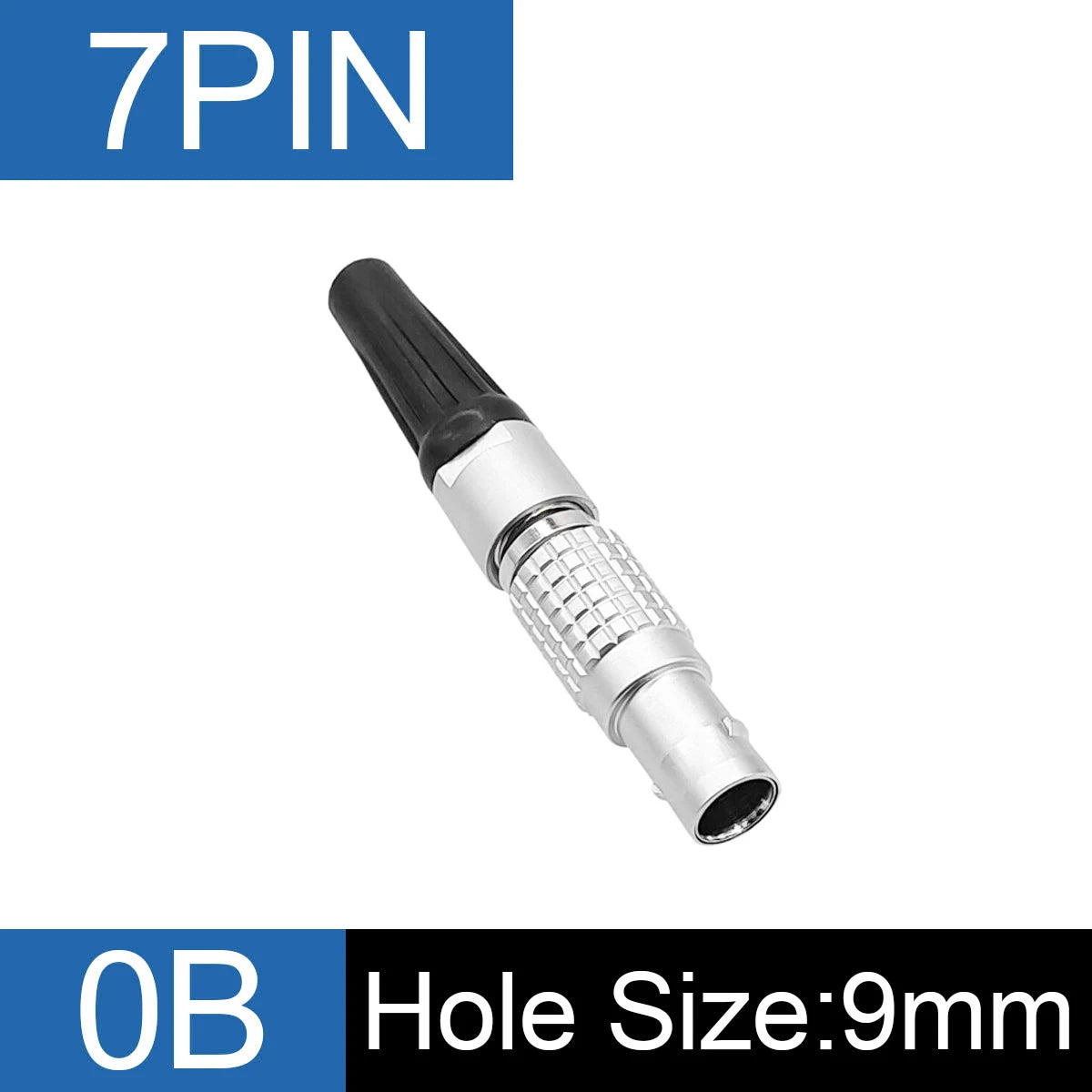 1Set 0B Connector 2 3 4 5 6 7 9 Pin FGG Plug For Sound Device Metal Circular  Plug Cable Connector EGG Socket