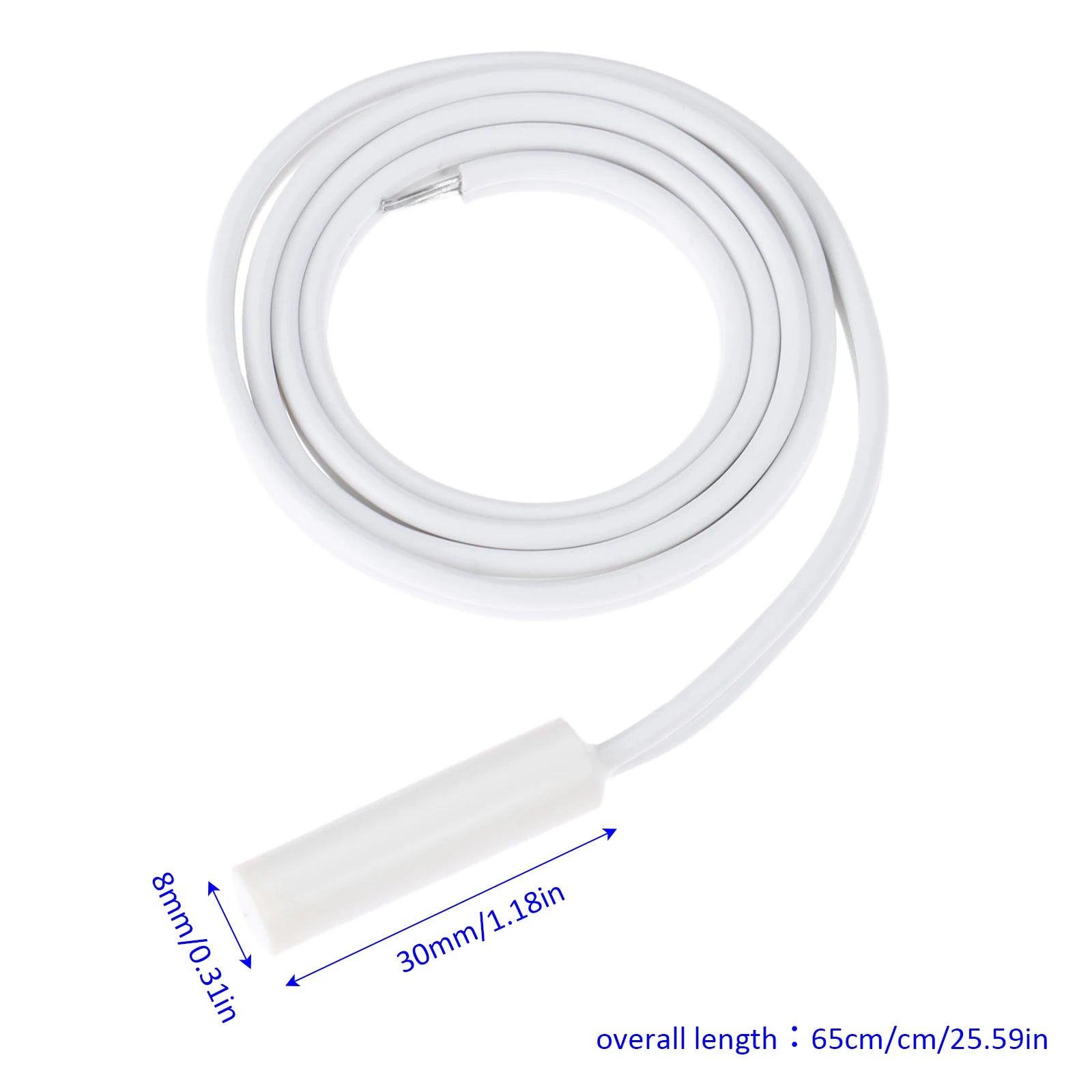 1pc WR55X10025 Temperature Sensor with Line (Thermistor) for General Electric Refrigerator Replacement of Original Parts