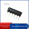 50PCS A06-103 SIP-6 10K Ohm 6 DIP exclusion Network Resistor array 5pin 6pin 7pin 8pin 9pin A09-103 1K 2.2K 4.7K 10K 47K 100K