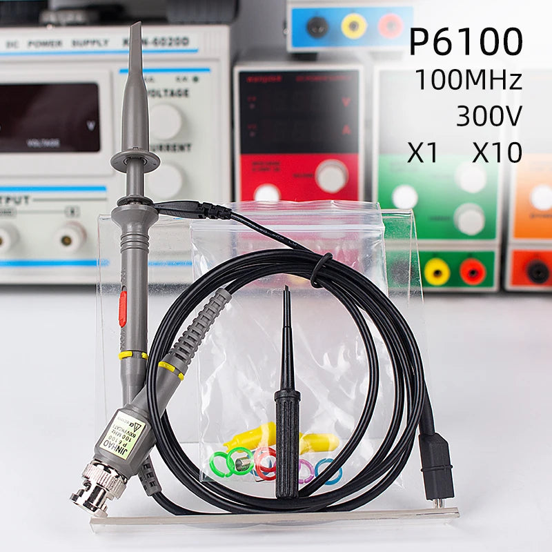 Digital Oscilloscope Probe 60MHz 80MHz 100MHz 200MHz 250MHz 500MHz Sonda Hantek X1 X10 X100 Ford Probe P6100 TEXAS250
