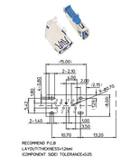 5Pcs USB Connectors 3.0 A Type Female AF Type 90 Degree Side Insertion 180 Degree High Speed Interface MICRO Connector