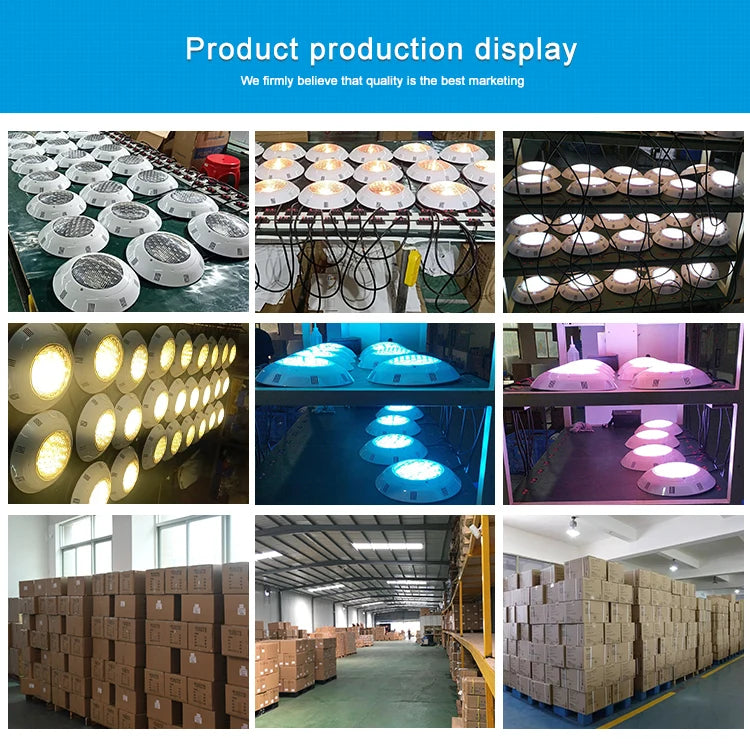 LED Swimming Pool Lights RGB AC12V 12W 18W 25W 35W 45W IP68 Waterproof Lamp with Remote Controller for pool party