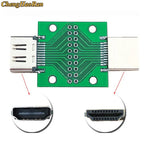 1pcs A-M HDMI Male To Female Test Board MINI Connector with Board PCB 2.54mm Pitch 19/20pin DP HD A Female To Male Adapter Board