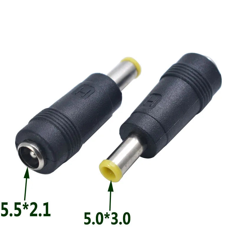1 PCS 5.5 X 2.1 mm Female to 5.0 X 3.0 mm Male DC Power Connector Adapter Converter 5.5*2.1 to 5.0*3.0 mm For Samsung Laptop