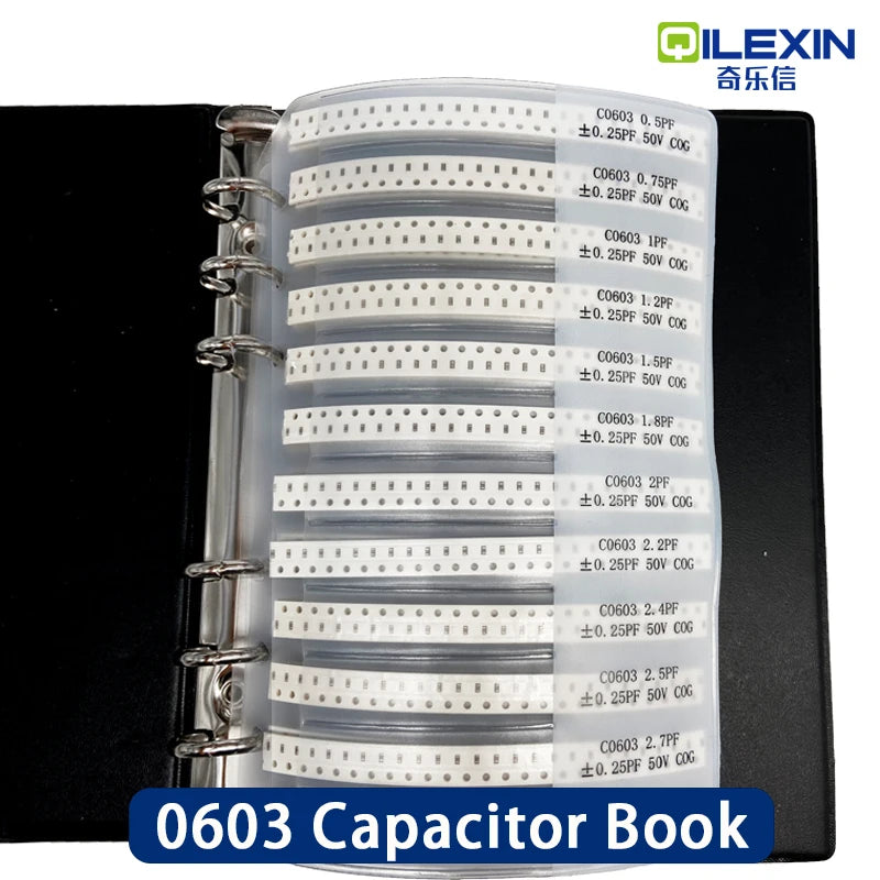 Capacitors Kit SMD Capacitor Sample Book 0201 0402 0603 0805 1206 Assortment Pack 80/90/92values DIY 25 50 pcs