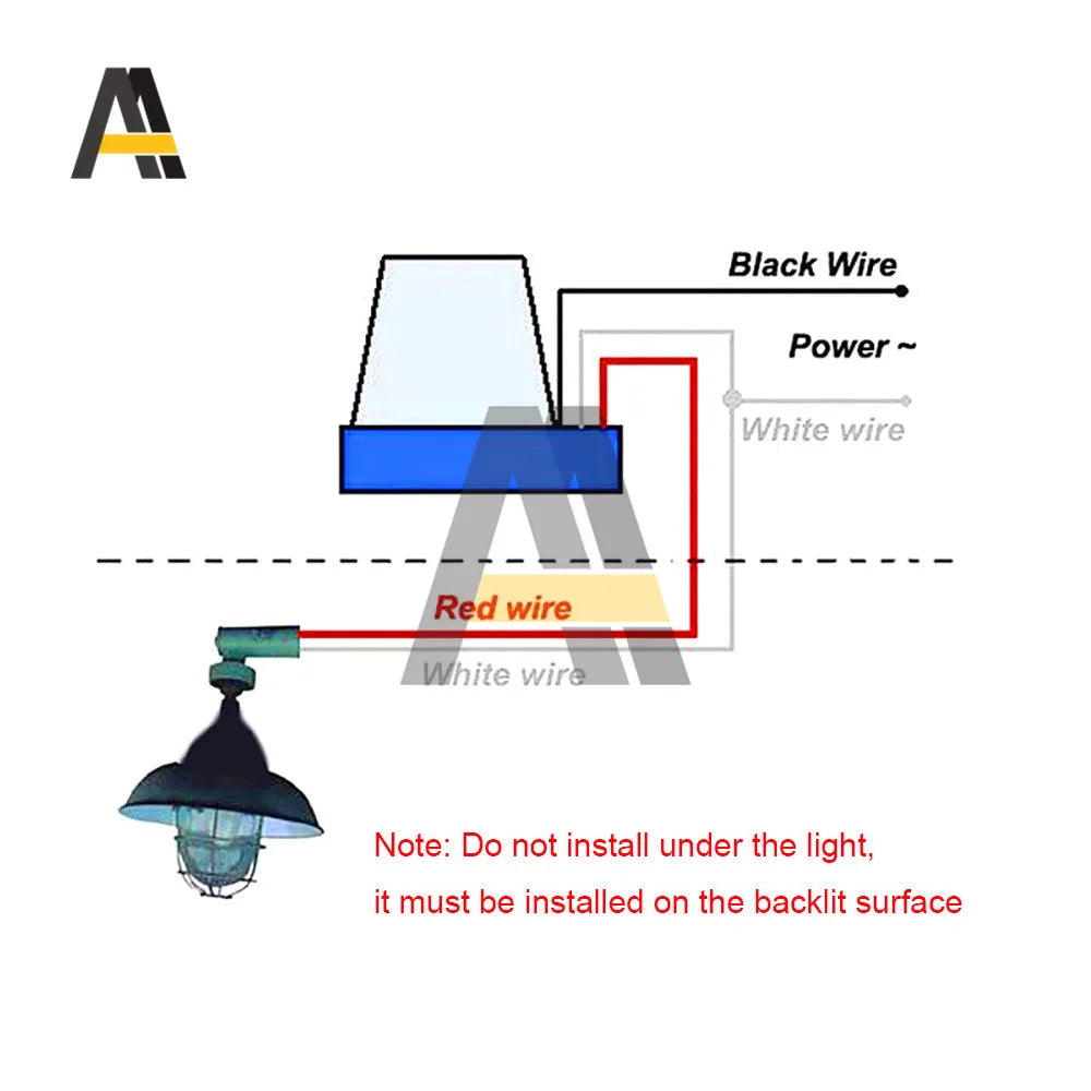 Automatic On Off Photocell Street Lamp Light Switch Controller DC AC 220V 12V 24V 10A Photo Control Photoswitch Sensor Switch