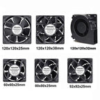 YOUNUON 60mm 80mm 90mm 120mm EC Brushless Fan AC 110V 115V 120V 220V 240V Axial Fan with Srews/Grill 6025 8025 9225 12025 12038