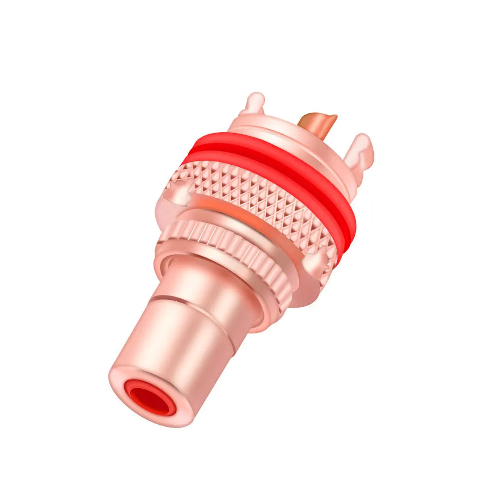 1pair/2pcs Luxury Gold plated RCA Jack Connector Panel Mount Chassis Audio Socket Plug Bulkhead with NUT Solder CUP 3Colors