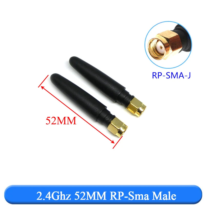 2PCS 2.4Ghz 3dbi  WIFI Antenna 2.4G RP SMA Male Universal Antennas Amplifier WLAN Router Antenne Booster 2400-2500mhz
