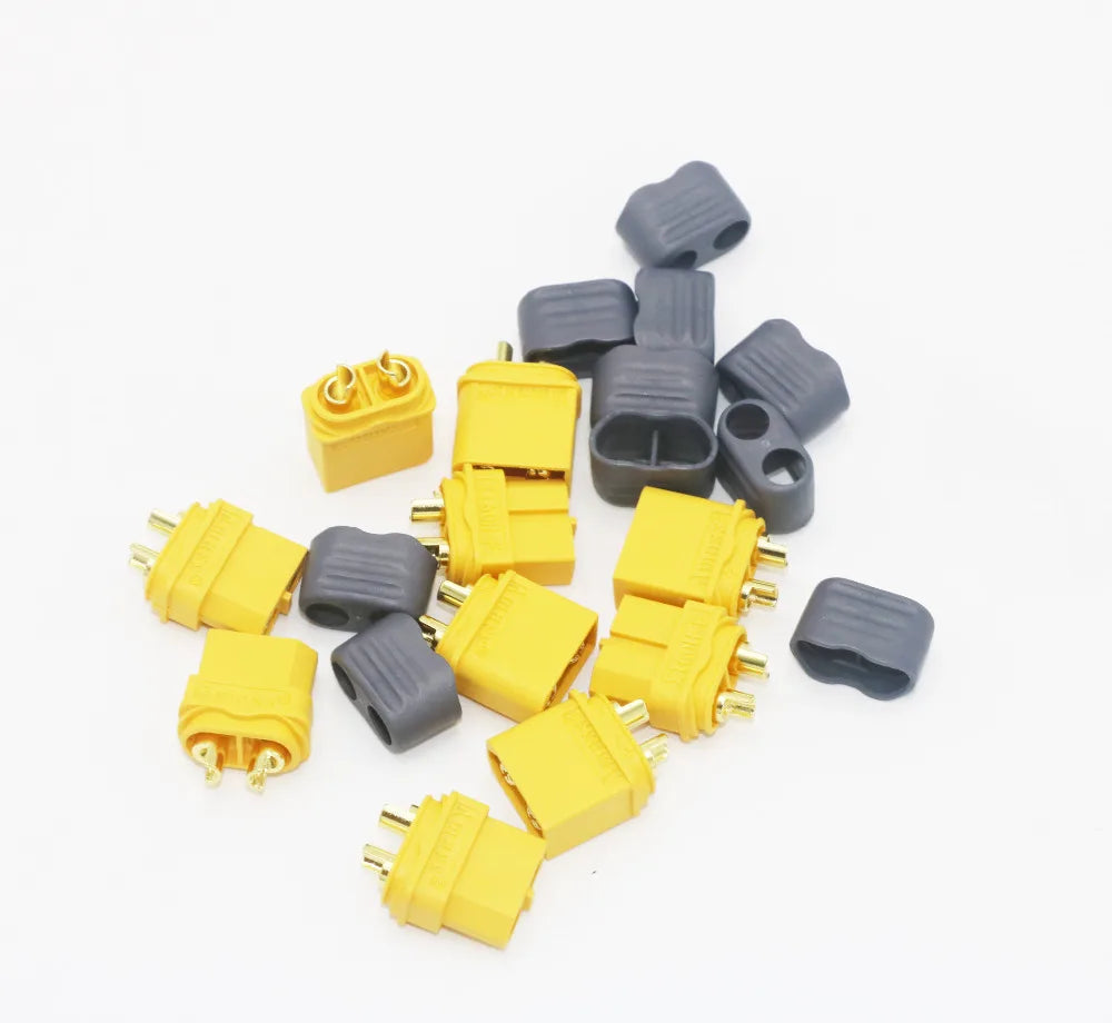 10pcs Amass XT60 XT60H Plug Connector With Sheath Housing Male & Female (5 Pair) For RC Quadcopter FPV Racing Drone Lipo Battery