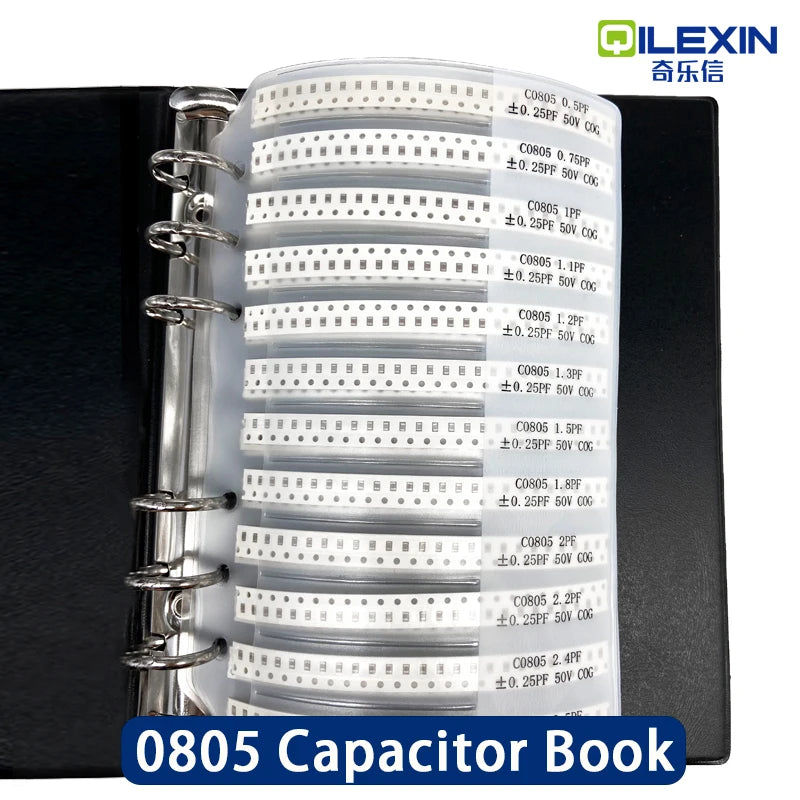 Capacitors Kit SMD Capacitor Sample Book 0201 0402 0603 0805 1206 Assortment Pack 80/90/92values DIY 25 50 pcs