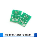 Double Side 0.5mm 1mm 6 8 10 12 20 40 50 60 Pin to DIP 2.54mm FPC/FFC SMT Adapter Socket Plate PCB Board Connector DIY KIT
