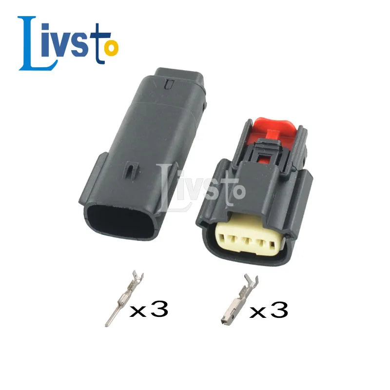 1 Set 2 3 4 6 8 12 16 20 2Pin Way Molex Car Waterproof Connector Tail Lamp Male Female Socket Plug 33471-0301 33472-0601