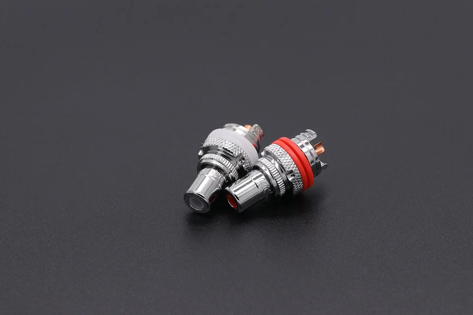 1pair/2pcs Luxury Gold plated RCA Jack Connector Panel Mount Chassis Audio Socket Plug Bulkhead with NUT Solder CUP 3Colors