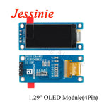 1.29 Inch OLED Module 1.29" 12864 Screen White 128X64 OLED LCD LED Display Module IIC SPI Interface CH1115 for Arduino 4Pin 7Pin
