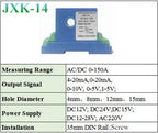 AC DC Current Transmitter 0-150A Current Sensor Hall Current Transducer 4 20ma RS485 DC24V AC Current Transmitter RS485