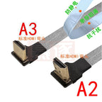 FPV Micro Mini HDTV-Male 90 Degree Connector FPC Flexible Flat HD Ribbon Cable FFC Pitch 20pin For Drone Gopro DSLR Gimbal Kit