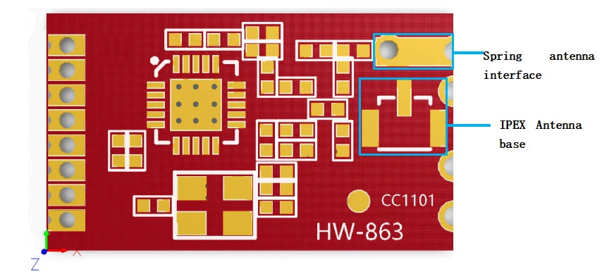 1/5/10PCS CC1101 433M 10mW Wireless Sender Transceiver Receiver Module NRF905/SX1212/SI4432 data transmission/transceiver