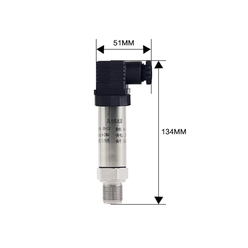 G1/4 Pressure Sensor Transmitter 0-0.1bar 0.3bar 5bar 10bar 100bar Pressure Sensor 4-20mA 0-3.3V 0-10V Pressure Transducer