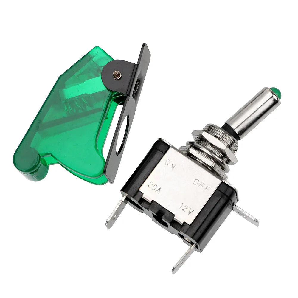 12V SPST Toggle Rocker Switch LED Light for Ignitions Boost Marine Boat Racing Car Switch Light Toggle Truck Trailer Accessories