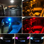 2Pcs W5W LED T10 Led Bulb 168 194 Canbus Nor Error 18SMD 3030 Car Signal Lights Clearance License Plate Lamp 6000K White 12V